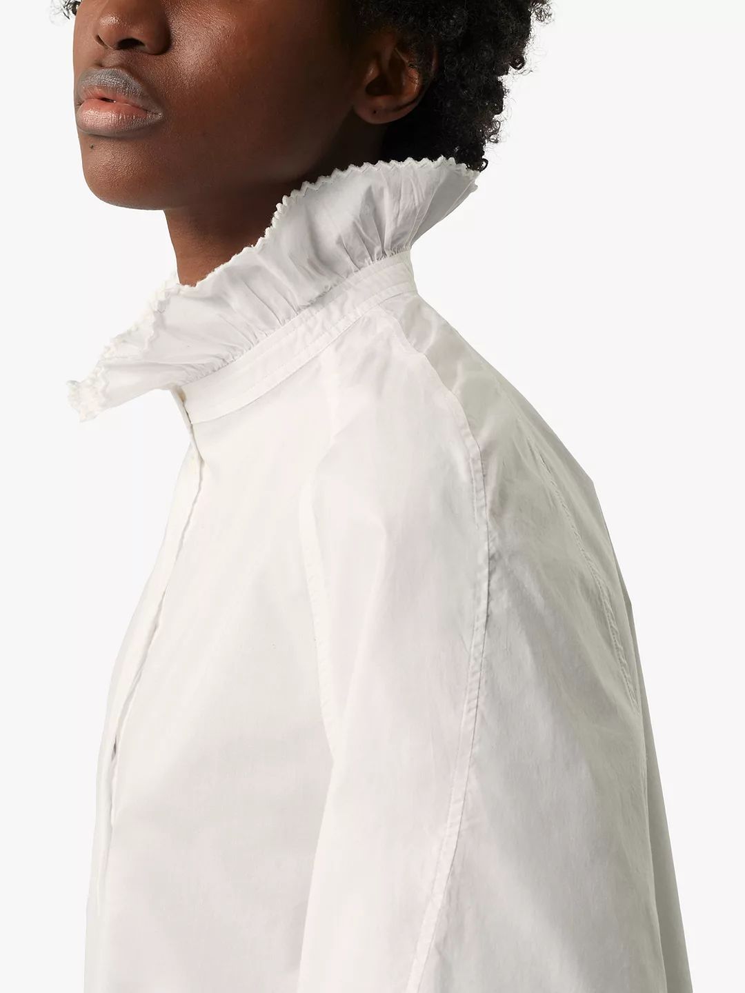 SOEUR Radieuse Embroidered Cotton Shirt, White | John Lewis (UK)
