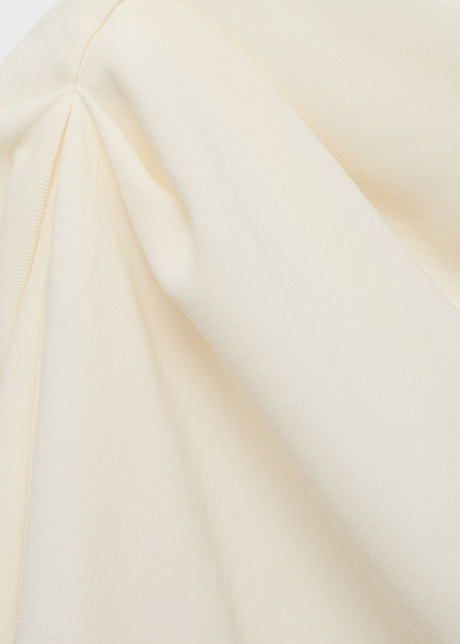 Asymmetrical blouse with pleat detail - Women | MANGO USA | Mango (US/MX/AU)