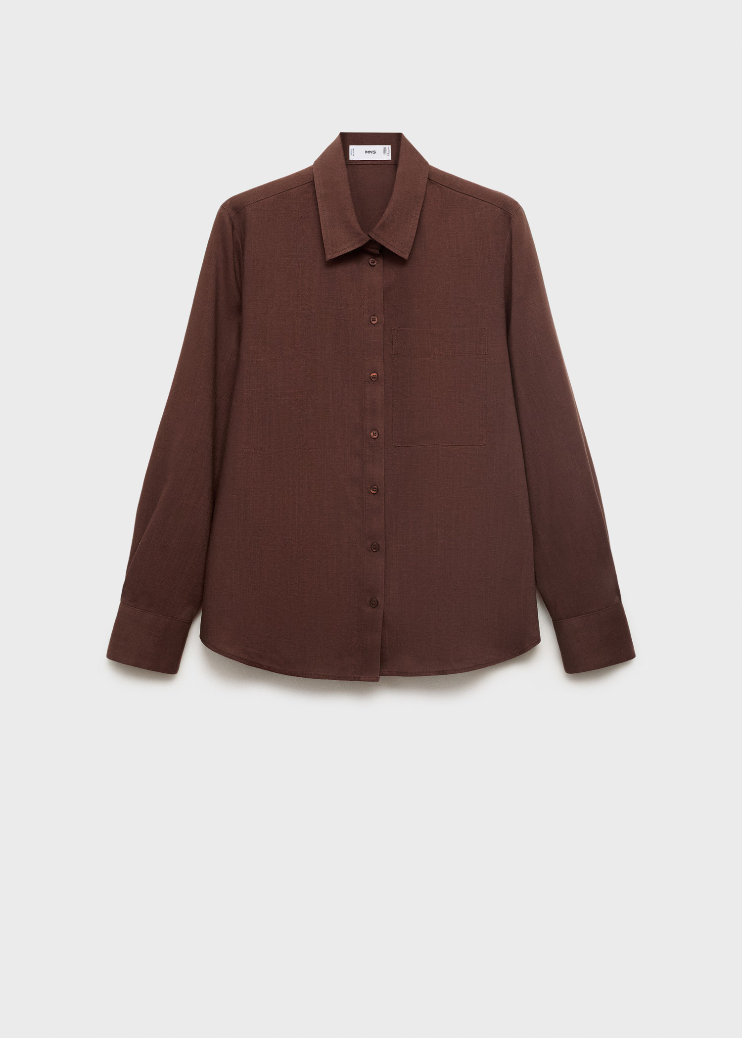 Lyocell shirt with pocket - Women | MANGO United Kingdom | MANGO (UK)