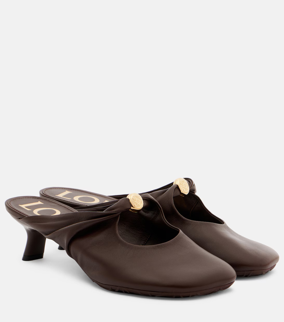 Pebble 45 leather mules | Mytheresa (DACH)