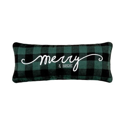 C&F Home 9" x 22" Merry Embroidered Throw Pillow | Target