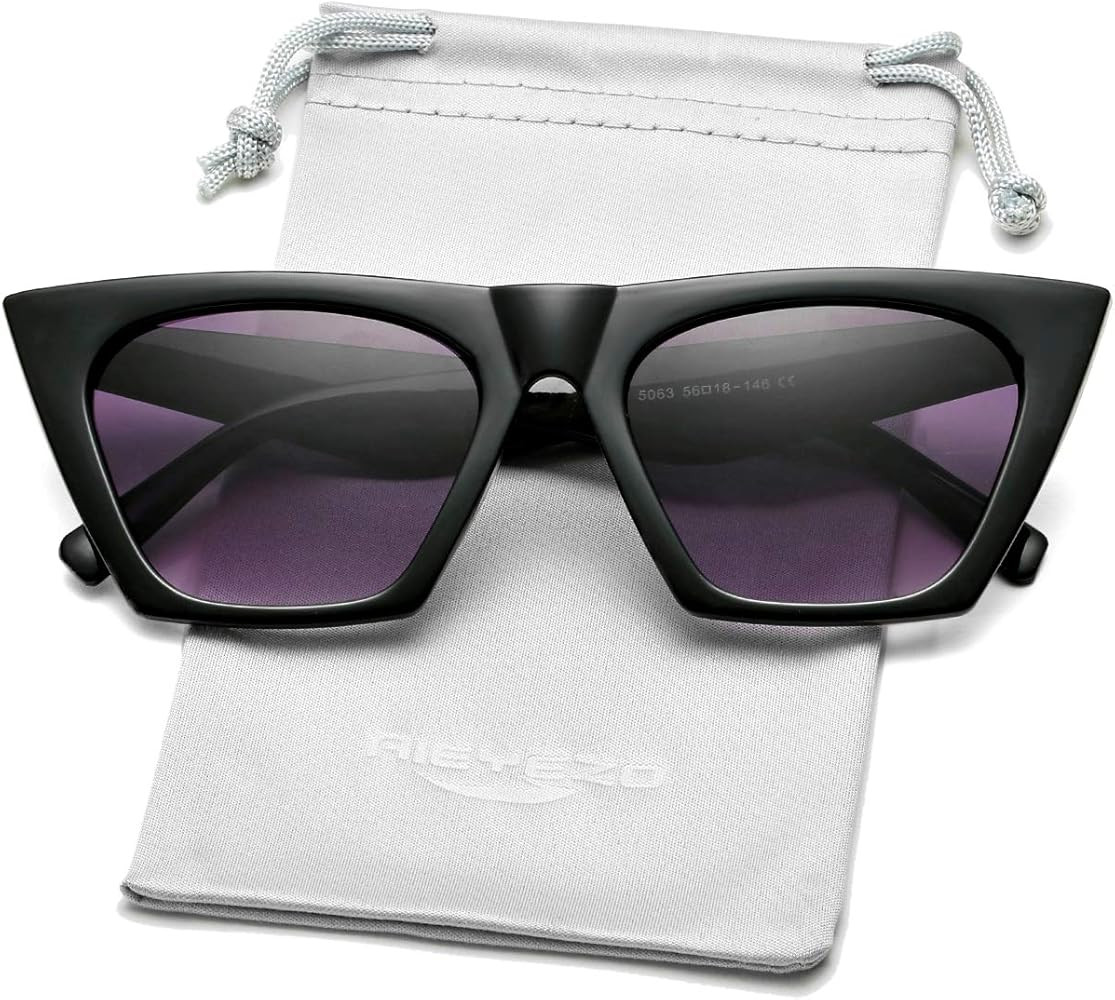 Women's Square Cat Eye Sunglasses Vintage Cateye Frame UV400 Protection Lens | Amazon (US)
