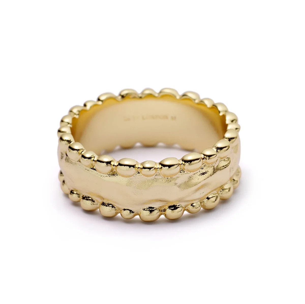 Amulet Band Ring 18ct Gold Plate | Daisy London Jewellery