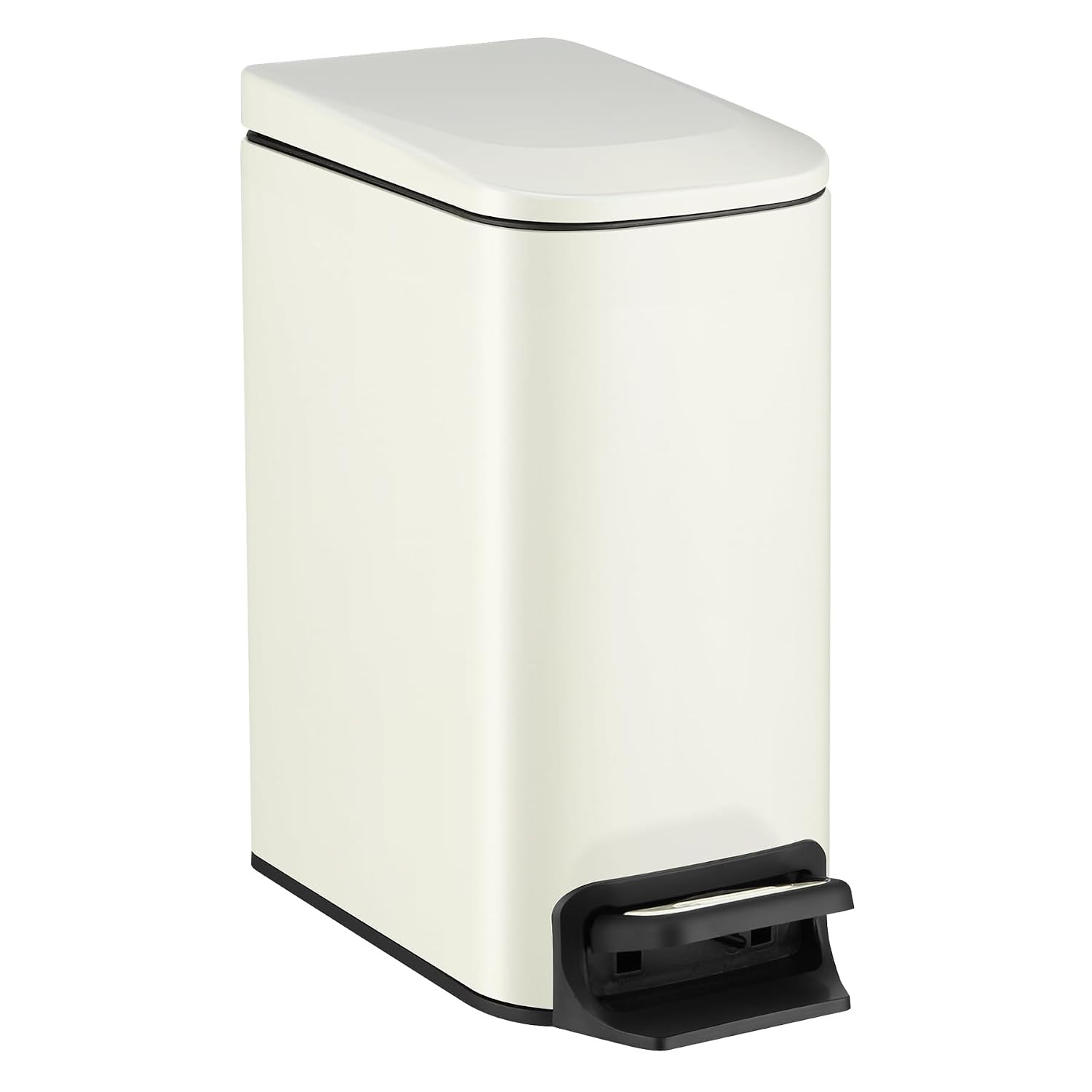 TIPGO Slim Bathroom Trash Can with Lid Soft Close, 6 Liter / 1.6 Gallon Stainless Steel Garbage w... | Amazon (US)