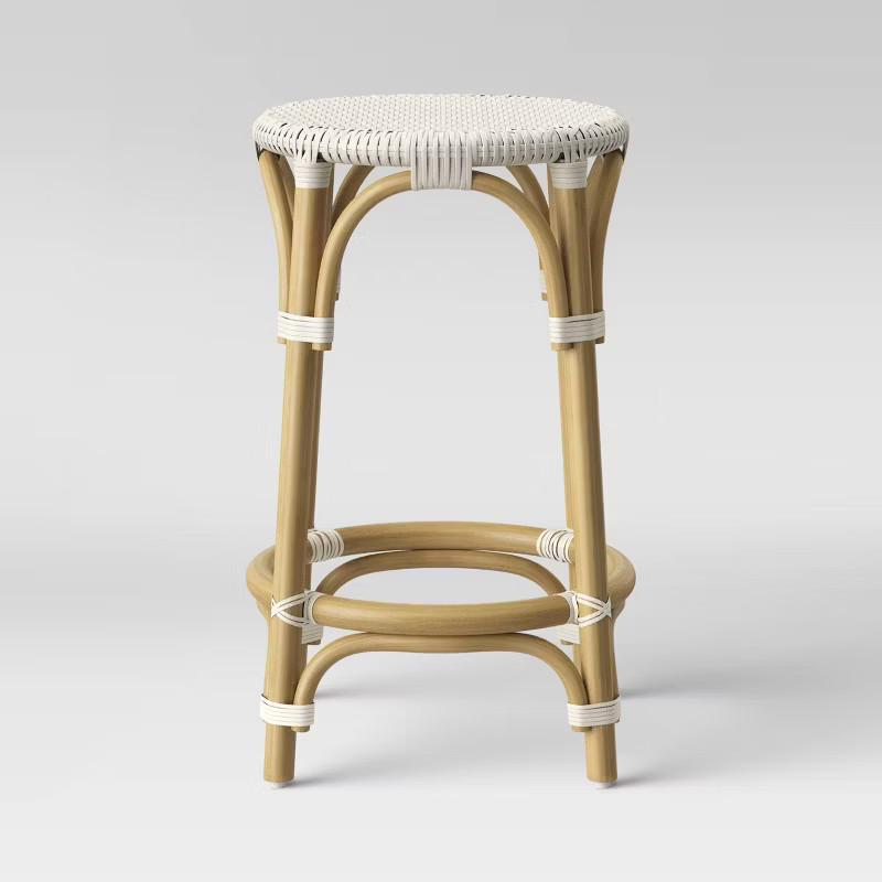 Perry Rattan Backless Woven Counter Height Barstool - Threshold™ | Target