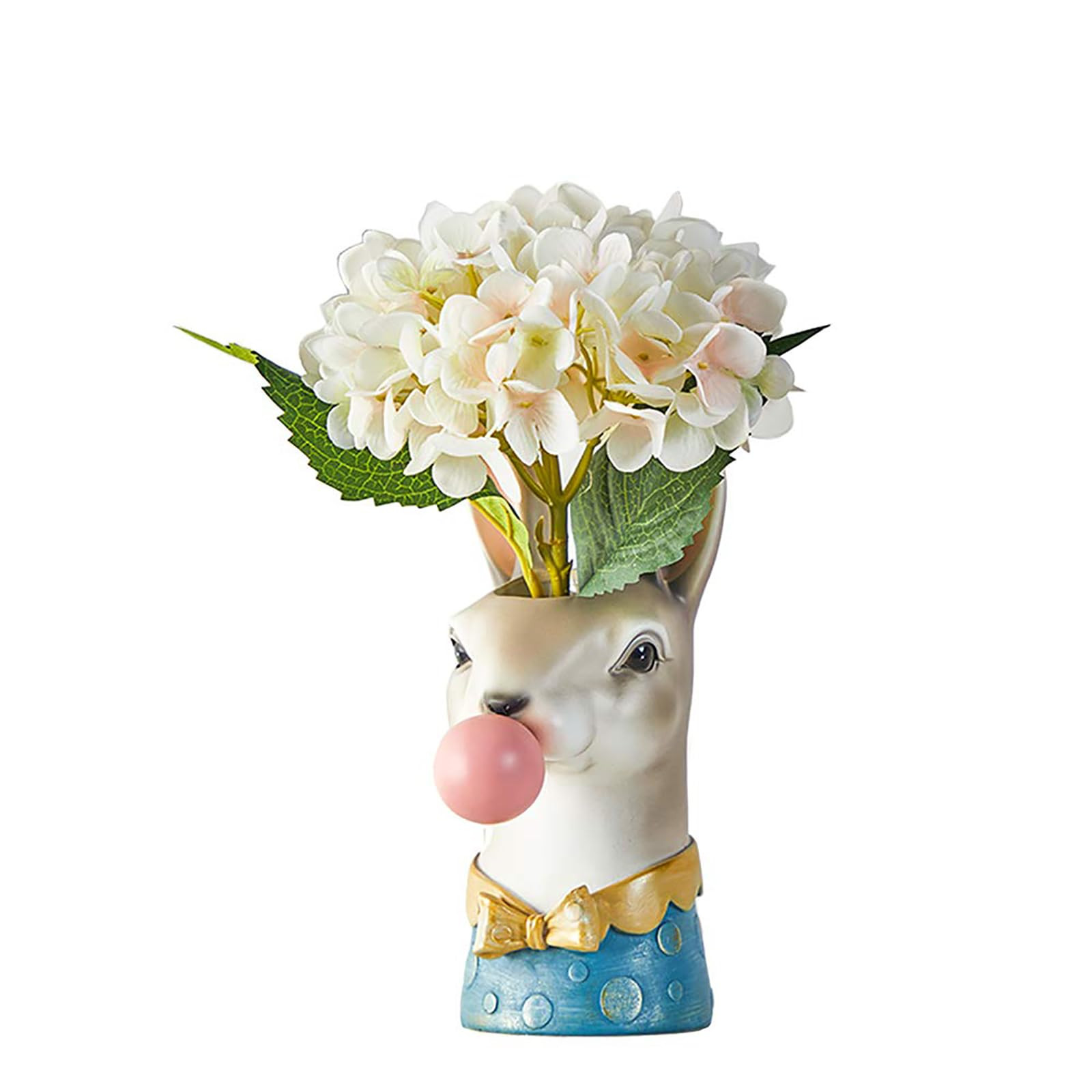 Resin Animal Head Vase, Blowing Bubbles Creative Vase, Home Living Room Table Decoration (No Plan... | Amazon (US)