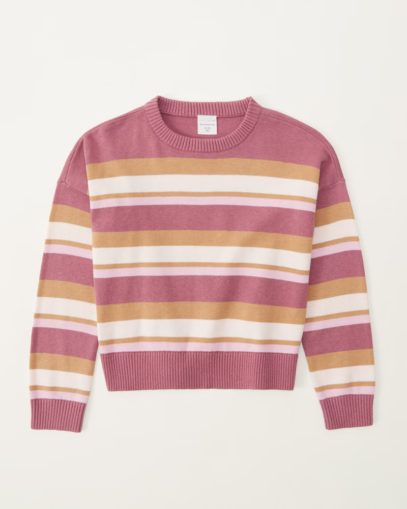 pattern crewneck sweater | Abercrombie & Fitch (US)