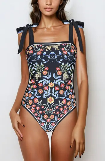 Night Imagination Reversible One Piece Swimsuit | Nordstrom