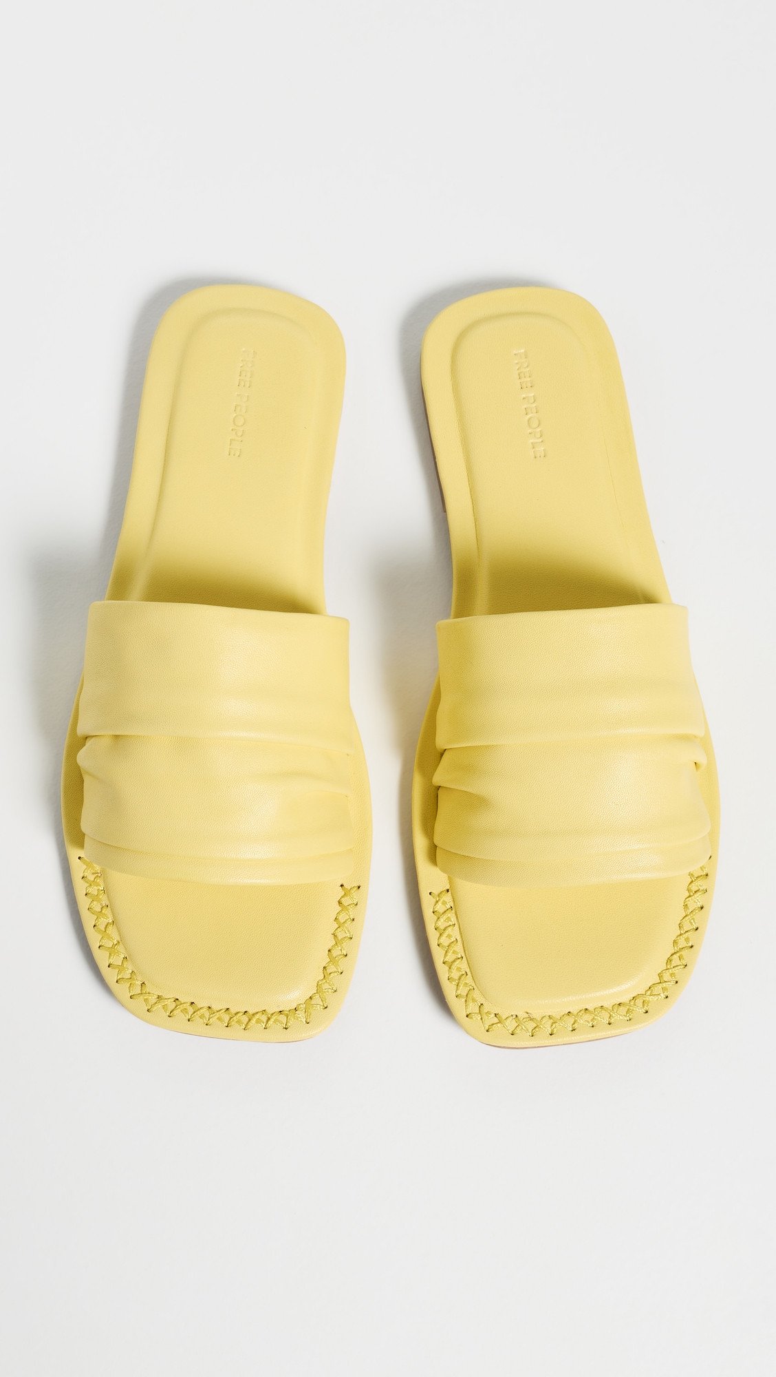 Free People Evelyn Slip On Sandals Sunkissed Yellow Ler 6 | Shopbop