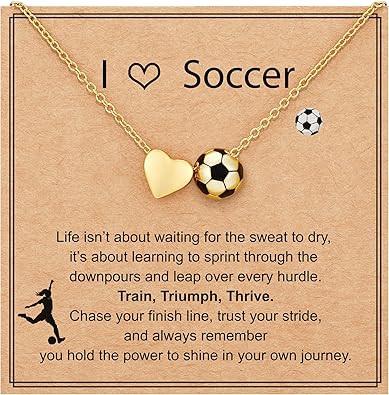 ESPVO Softball/Soccer/Volleyball/Basketball Necklace for Girls Women, Sports Accessories Jewelry ... | Amazon (US)