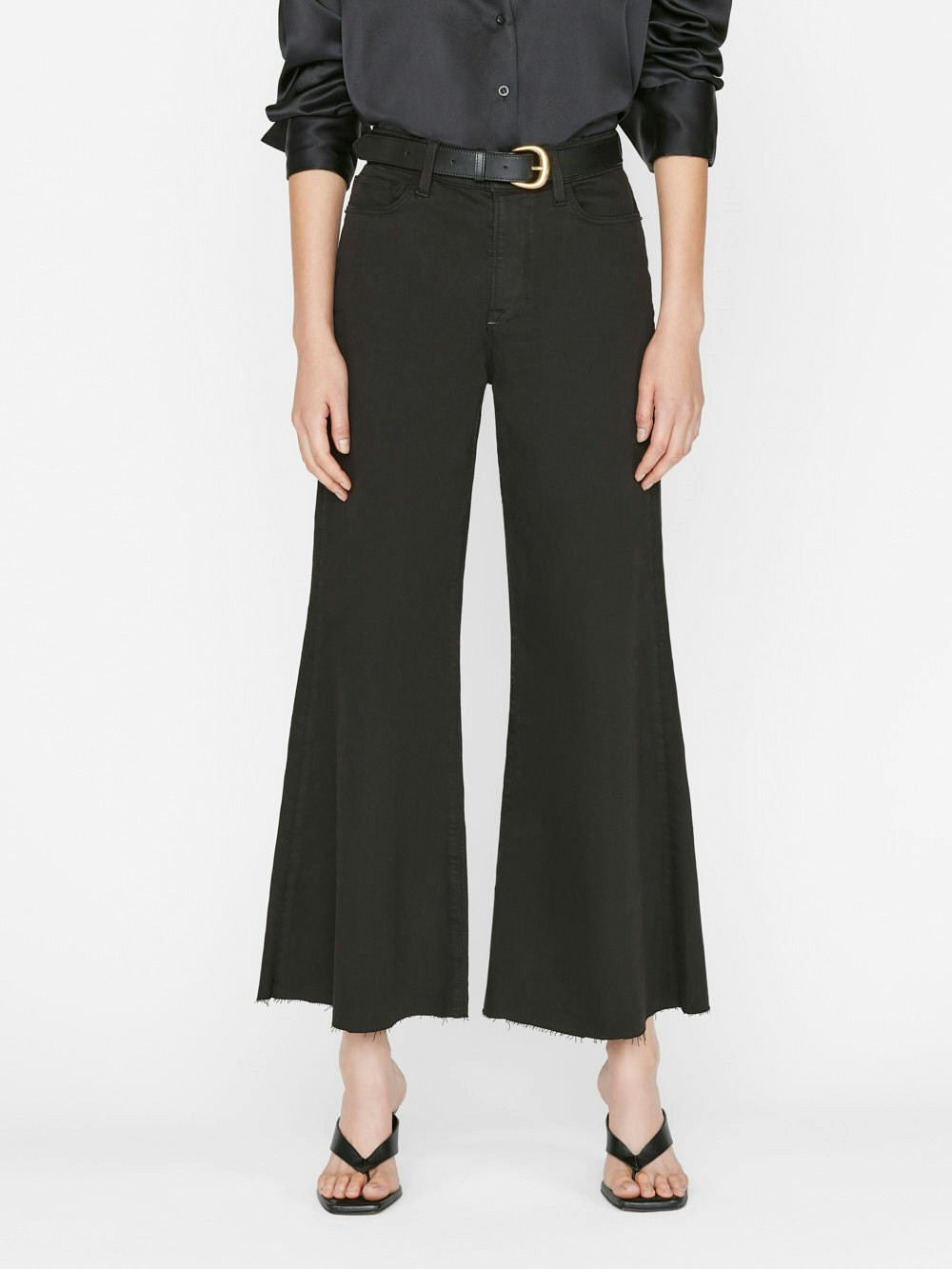 Le Palazzo Crop -- Film Noir | Frame Denim