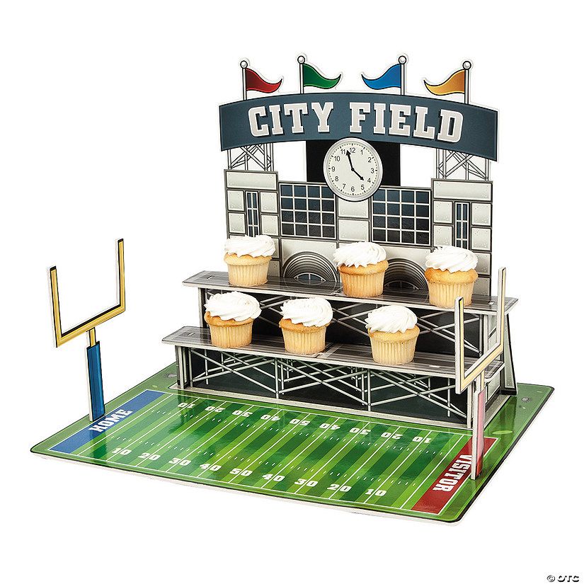 Large Football Stadium Cupcake Stand | Oriental Trading Company