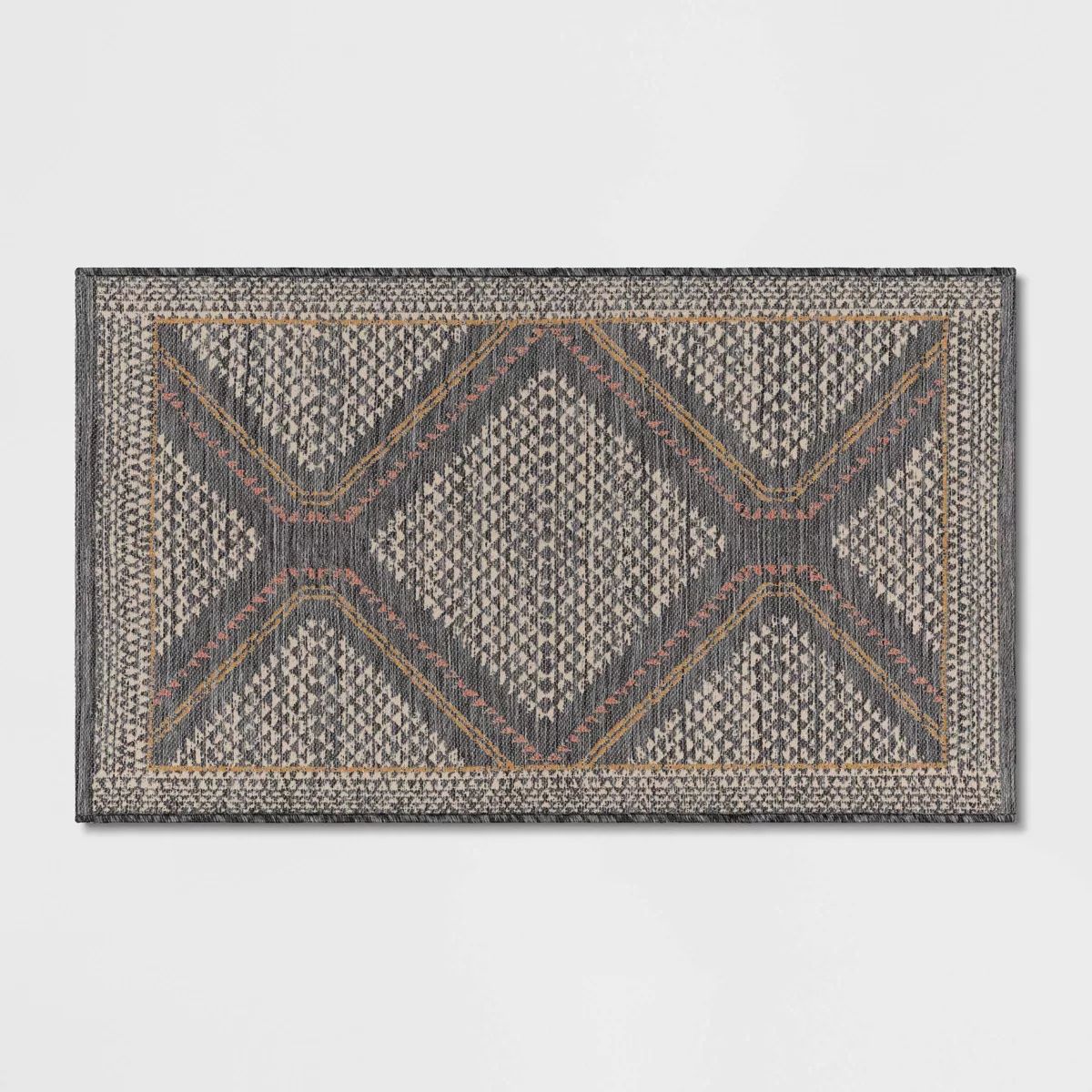2'3"x3'9" Washable Tapestry Accent Rug Gray - Threshold™ | Target