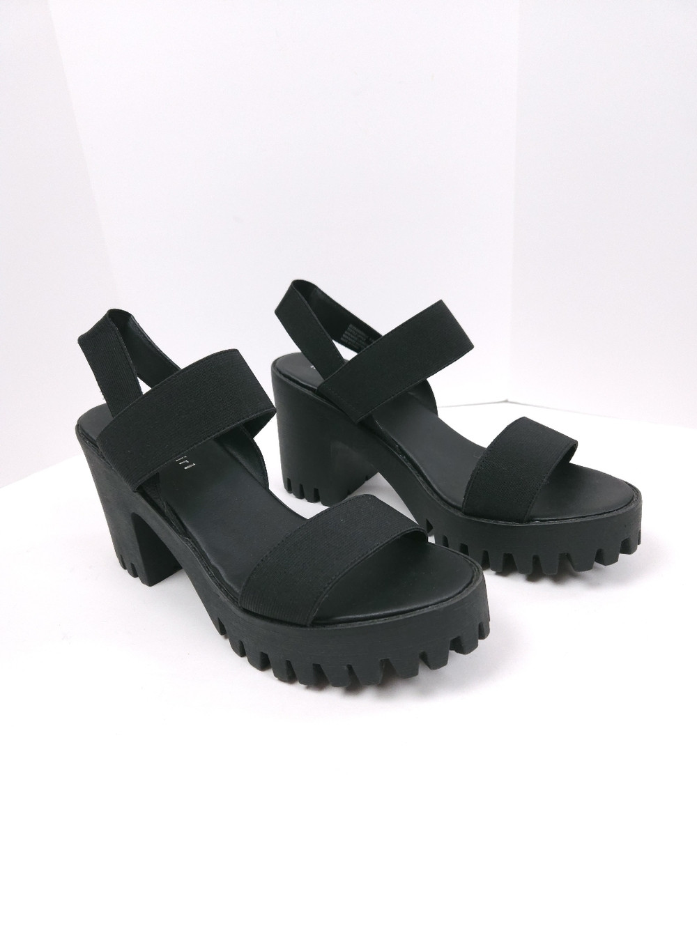 Madden Girl 90s Style Platform Lift Black Chunky Sandals Women's 9.5 | Poshmark