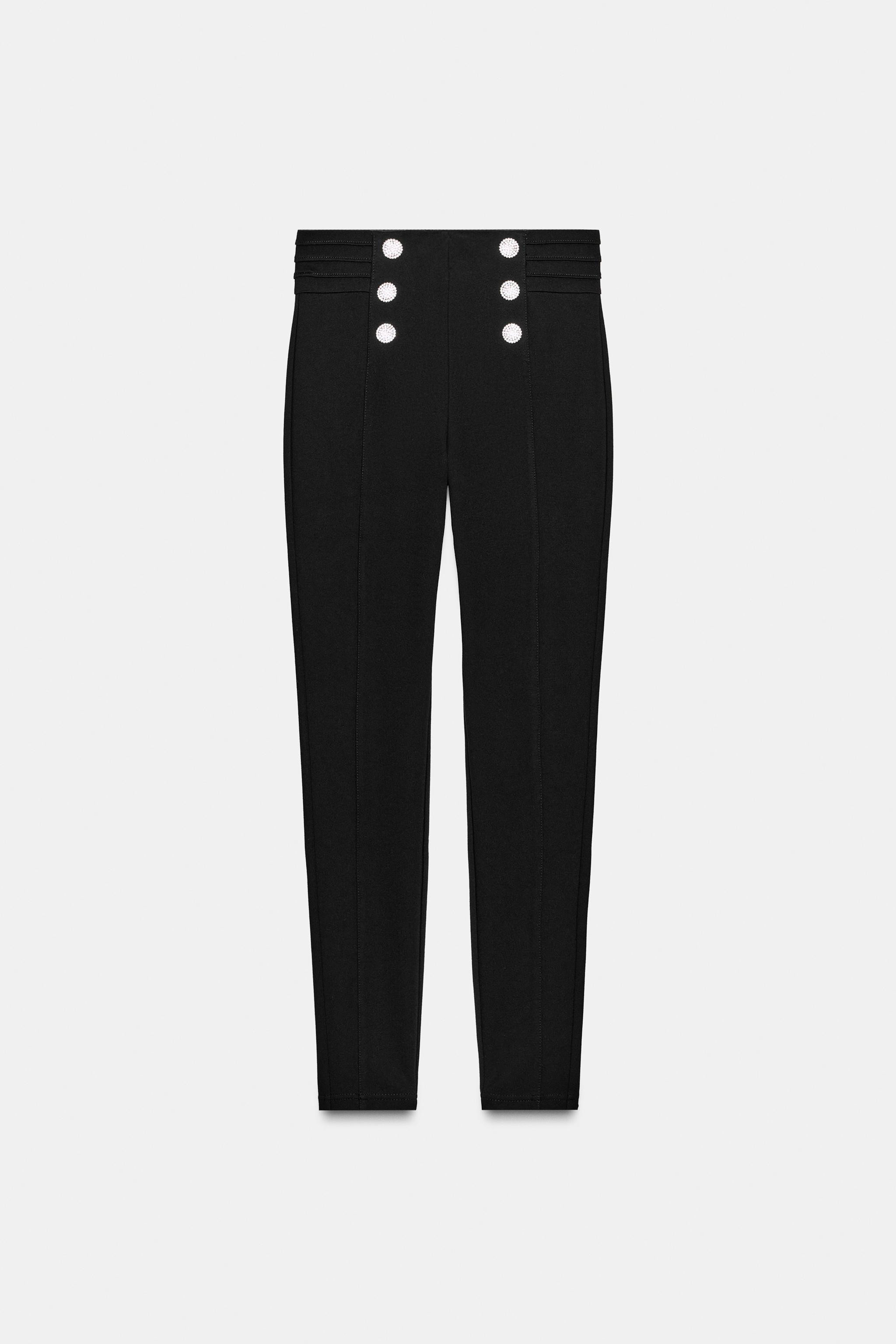 JEWEL BUTTON LEGGINGS | Zara US