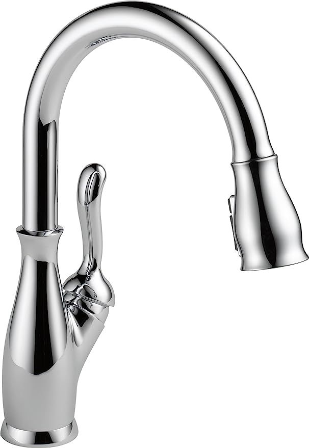 Delta Faucet Leland Single-Handle Kitchen Sink Faucet with Pull Down Sprayer, ShieldSpray Technol... | Amazon (US)
