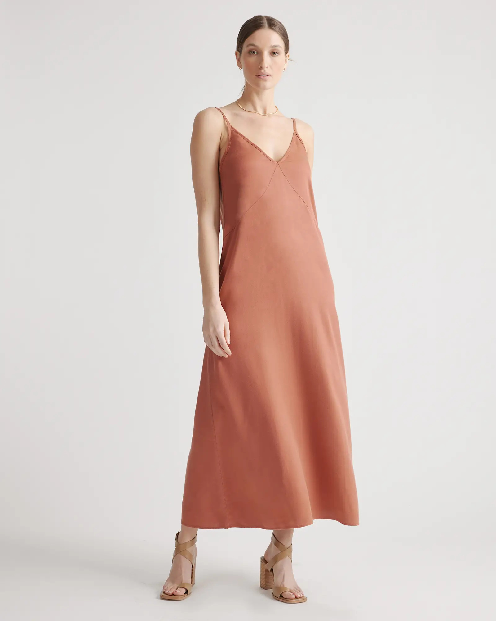 Vintage Wash Tencel Maxi Slip Dress | Quince