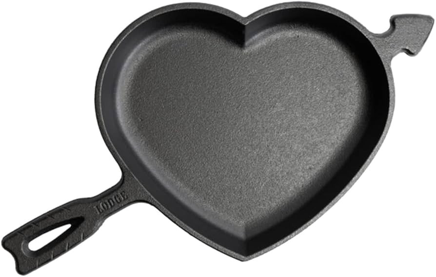 Lodge Seasoned Cast Iron Heart Skillet | Amazon (US)