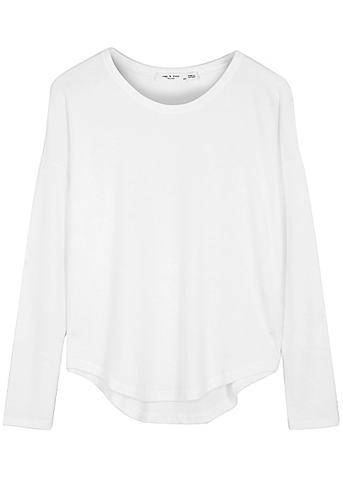 White slubbed jersey top | Harvey Nichols (Global)