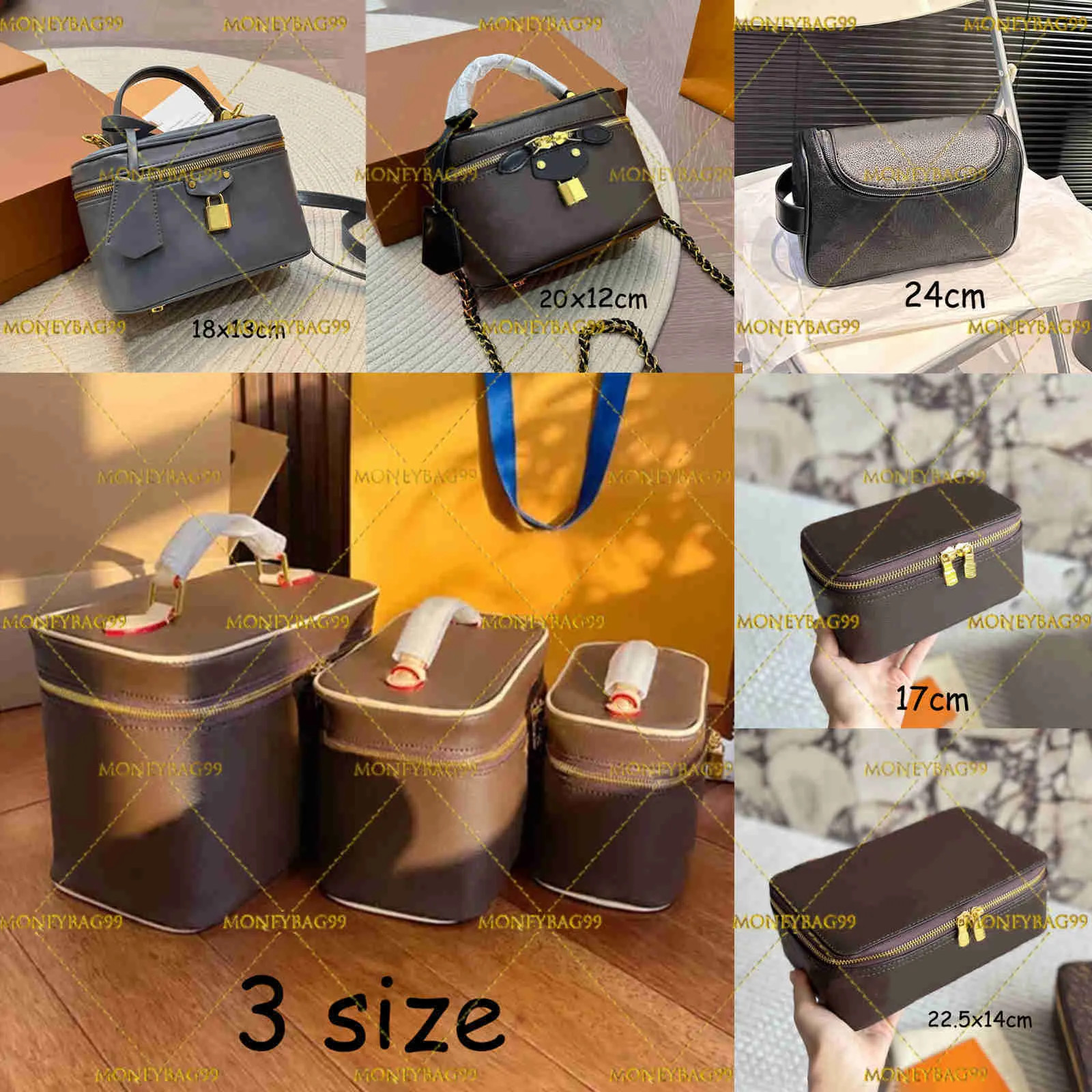 Cosmetic Bags Cases 10A womens Makeup Bag Classic Luxury designer Double zipper men travelling To... | DHGate