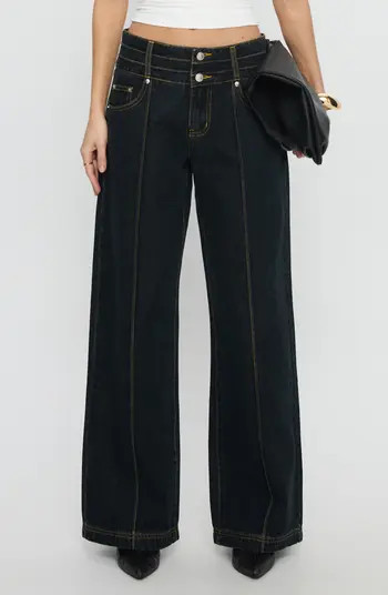 Princess Polly Hannalee Low Rise Wide Leg Jeans | Nordstrom | Nordstrom