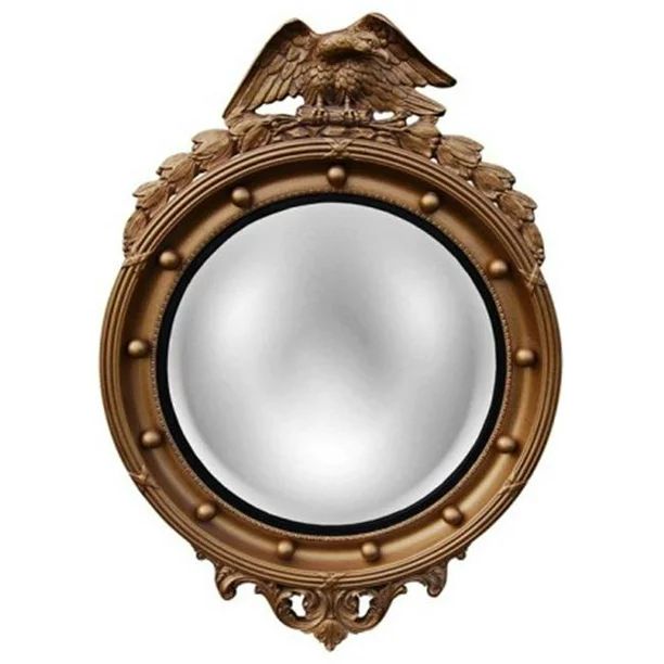 Hickory Manor 6317AG Regency Eagle Convex Antique Gold Decorative Mirror - Walmart.com | Walmart (US)