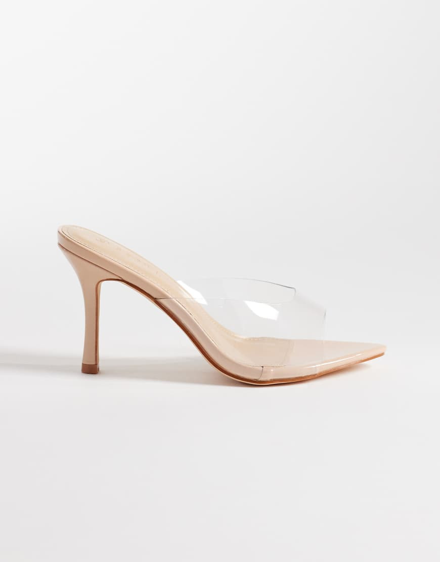 SEQWL heeled sandal in clear-No colour | ASOS (Global)