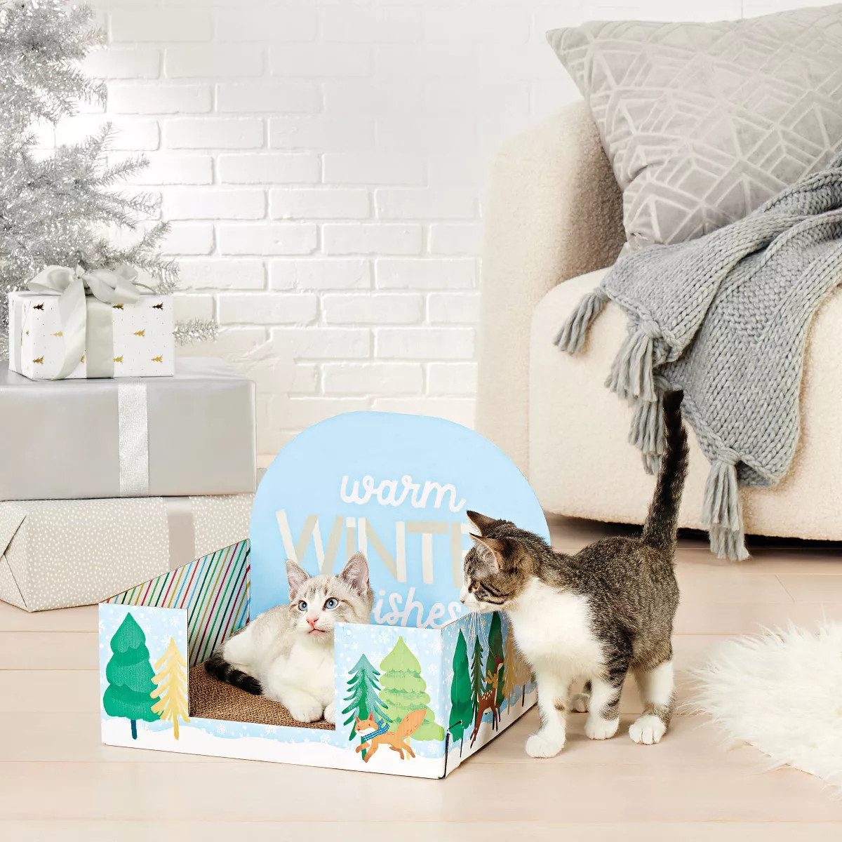 Warm Winter Wishes Cat Scratcher - 15" - Wondershop™ | Target