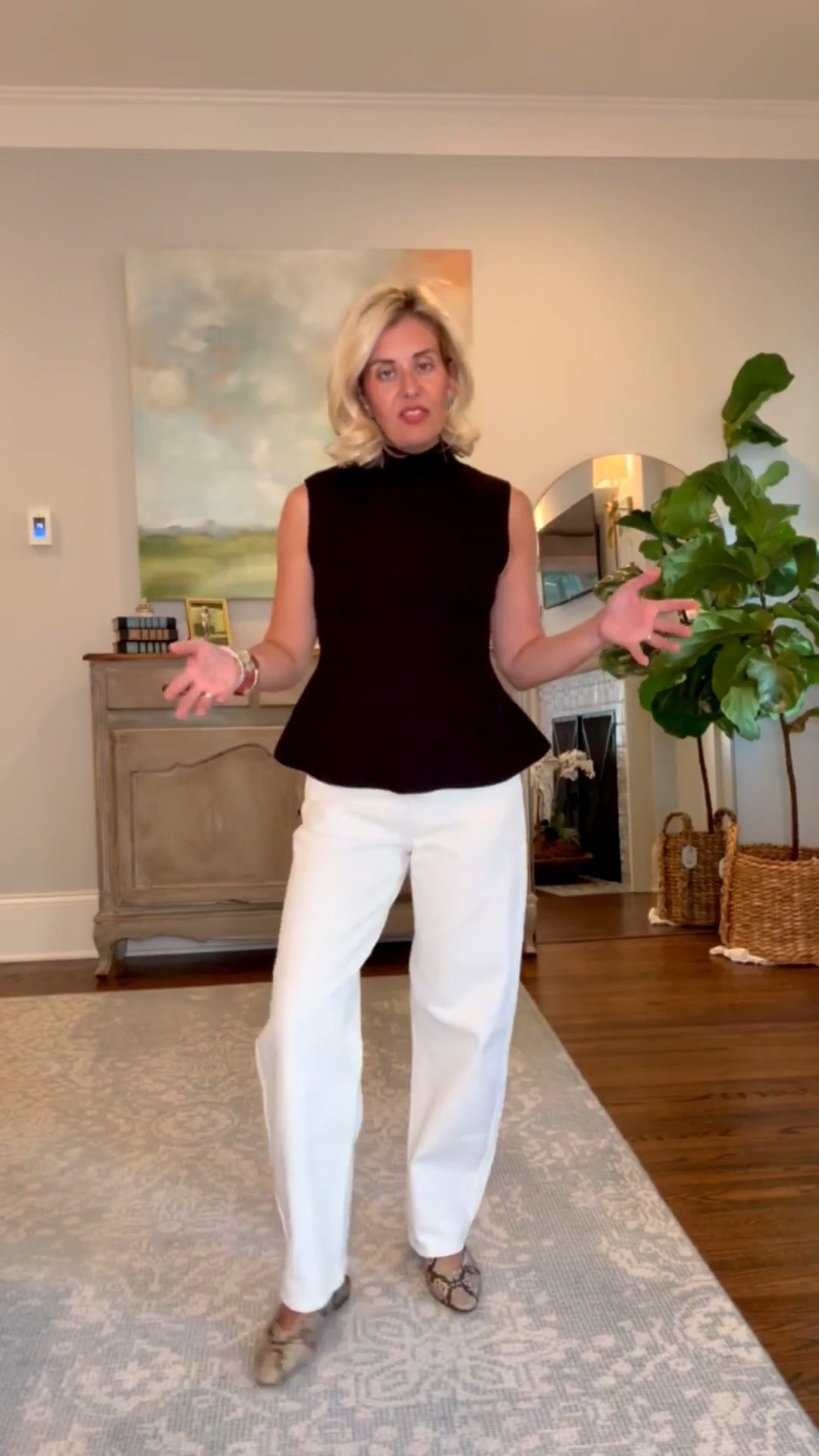 OOTD… mix and match approved!! 

Top - xs
Jeans - 25 (size down)
Shoes - 8 tts 

*code Catherine40 for 40% off today and tomorrow only at Allie + Bess

#LTKSeasonal #LTKstorytime #LTKOver40