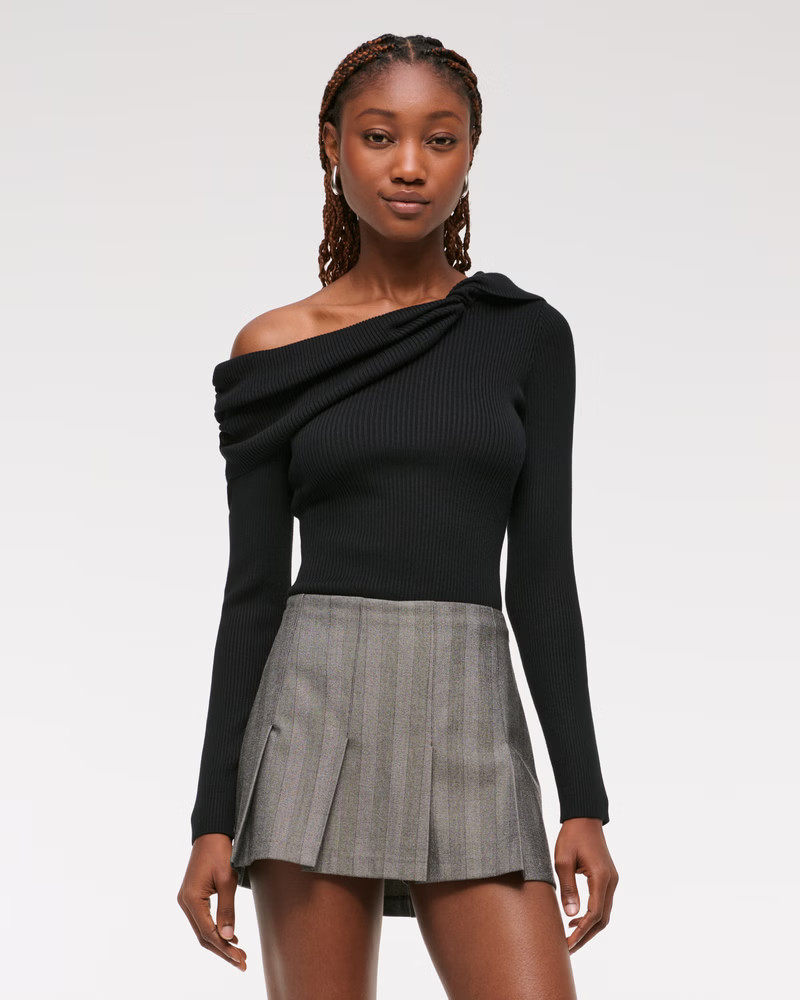 Women's Asymmetrical Twist Sweater | Women's New Arrivals | Abercrombie.com | Abercrombie & Fitch (US)