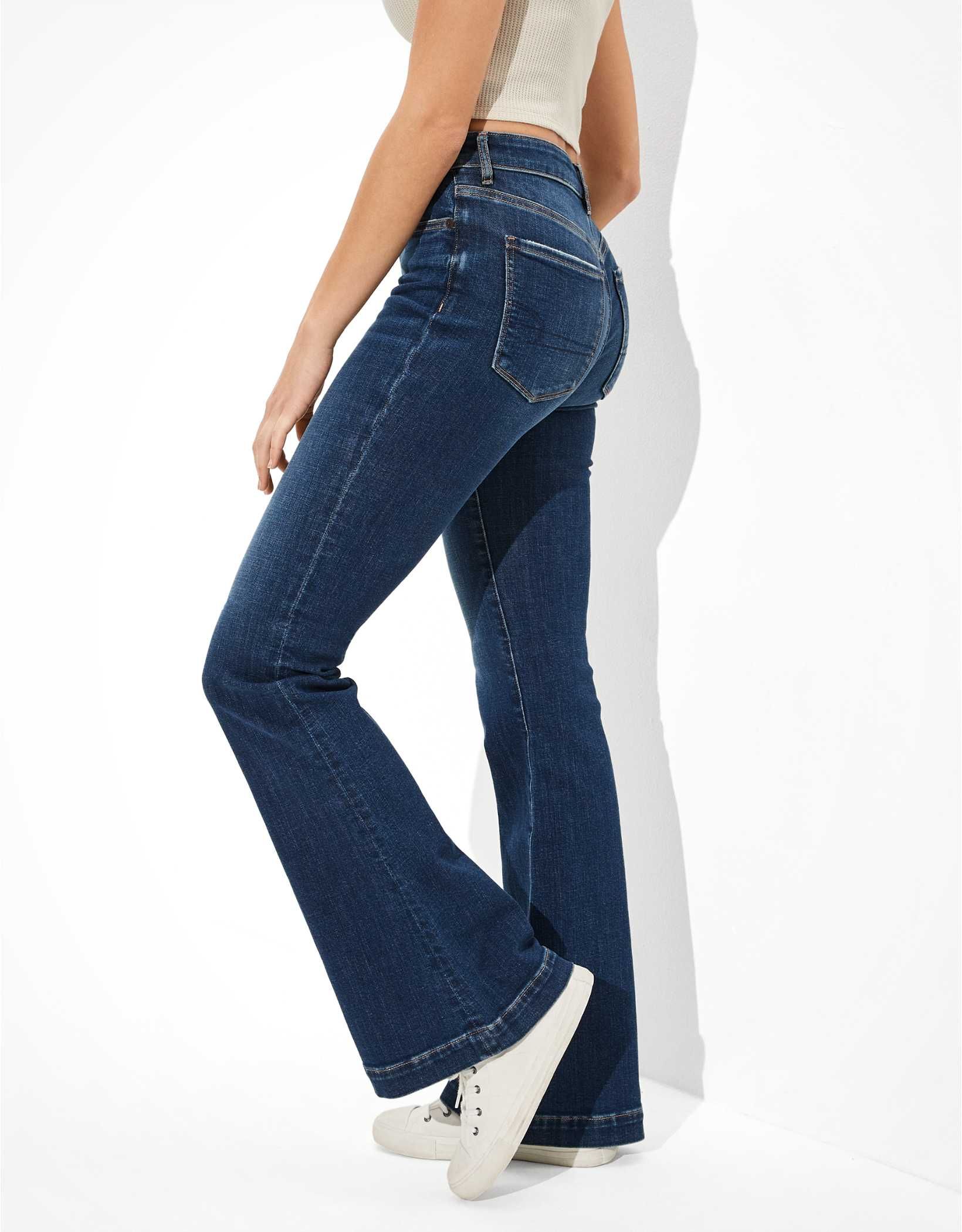 AE Stretch Super High-Waisted Flare Jean | American Eagle Outfitters (US & CA)