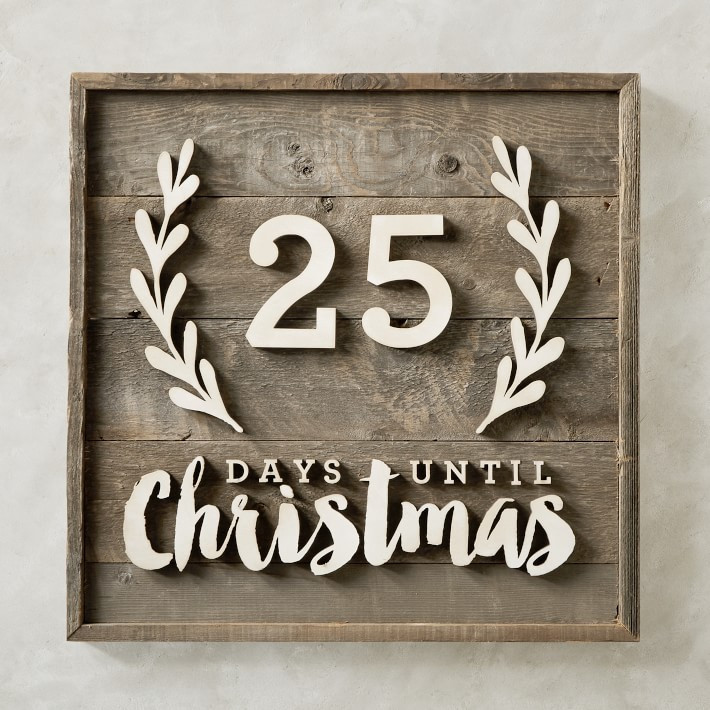 Christmas Advent Calender Sign | Williams-Sonoma