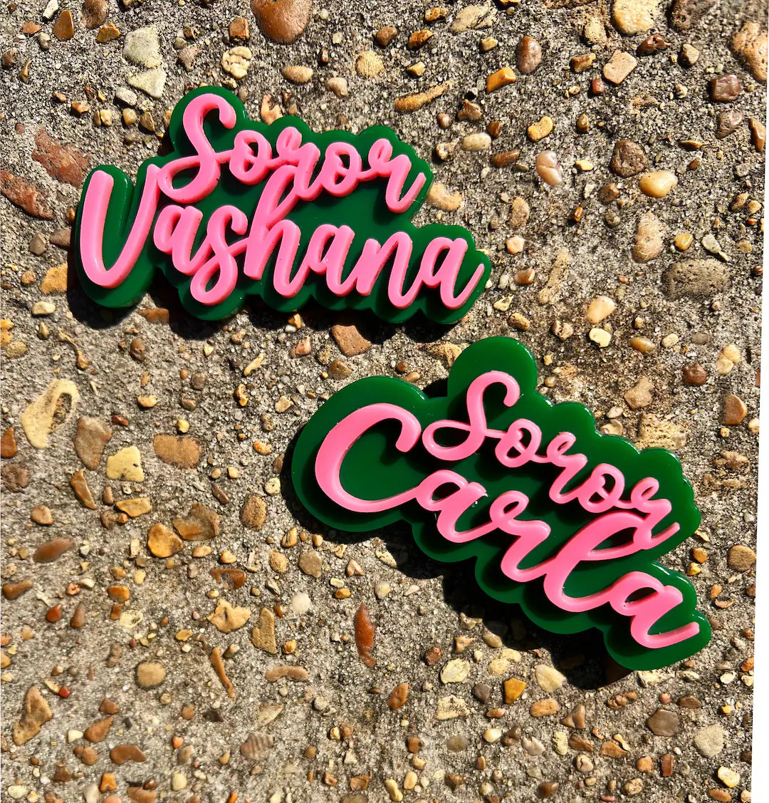 Soror Name Lapel Pin | Probate Gift | Sorority Gifts |   AKA Gifts | Badge | Soror Pin | Line Gif... | Etsy (US)