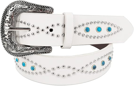 TOPACC Western Fashion Cowgirl Cowboy belts for Women Mens Jeans Pants Dresses | Amazon (US)