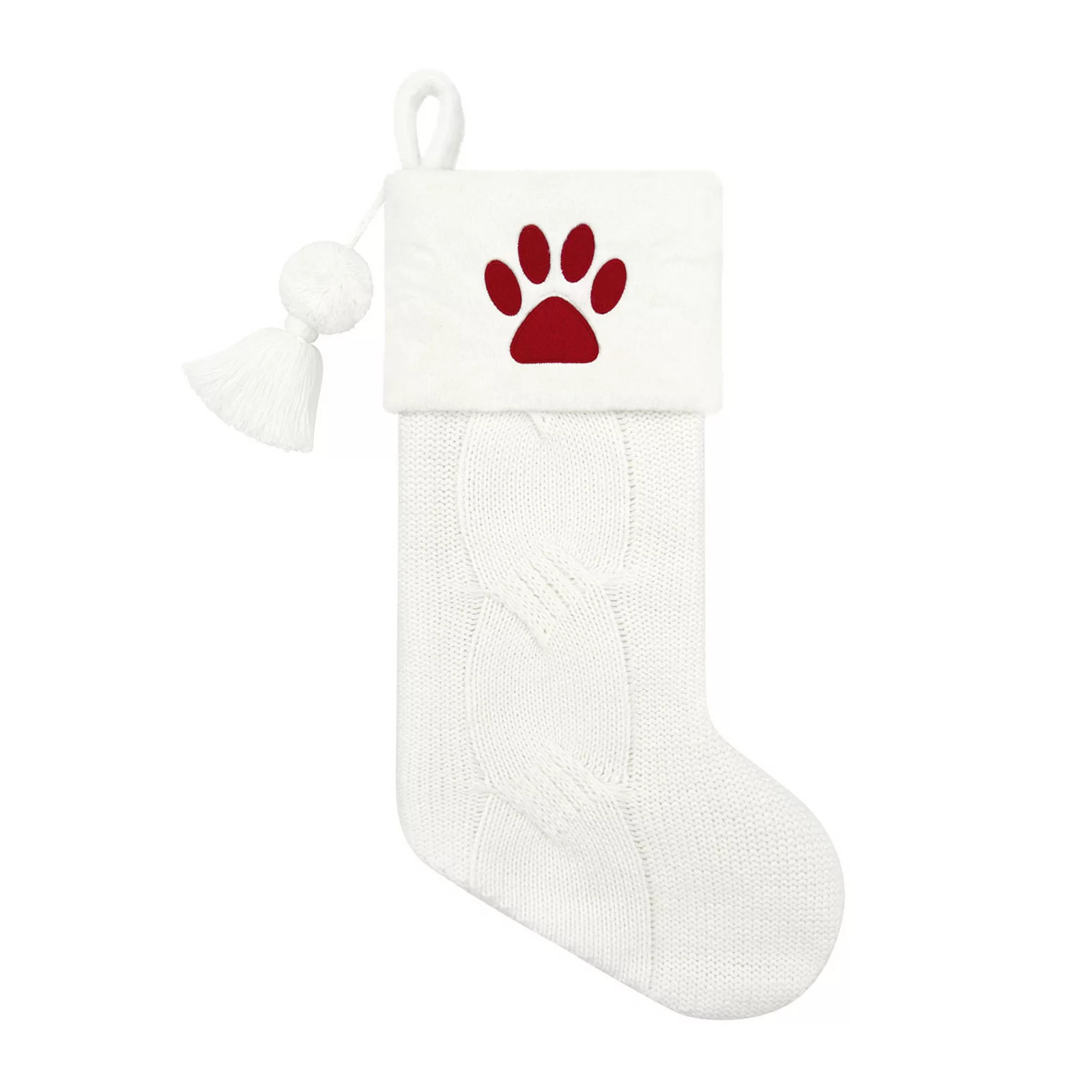St. Nicholas Square\u00ae Knit Christmas Stocking with Faux Fur Cuff | Kohl's