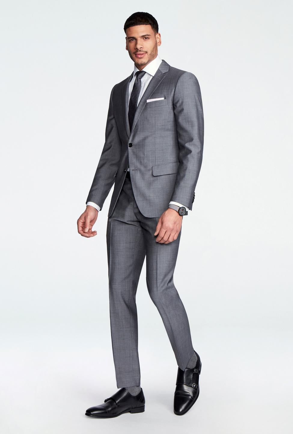 Custom Suits Made For You - Hamilton Sharkskin Gray Suit | INDOCHINO | Indochino