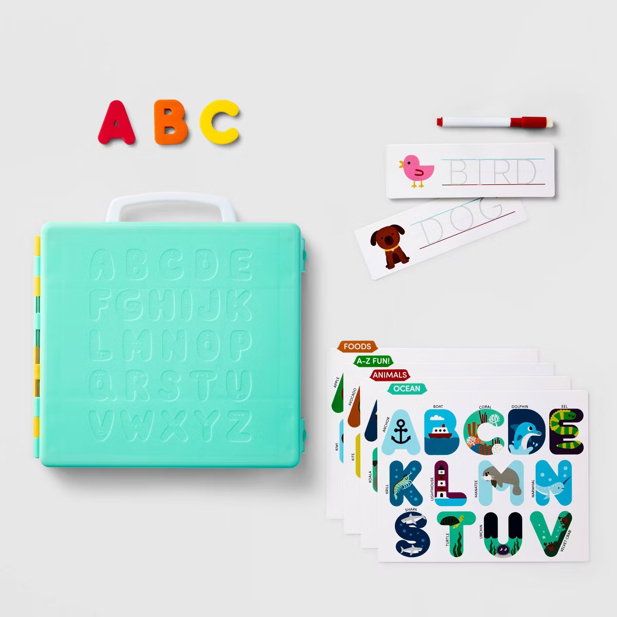 Alphabet Travel Case - Gigglescape™: Preschool Educational Toys, Reading & Writing Kits, Fine M... | Target