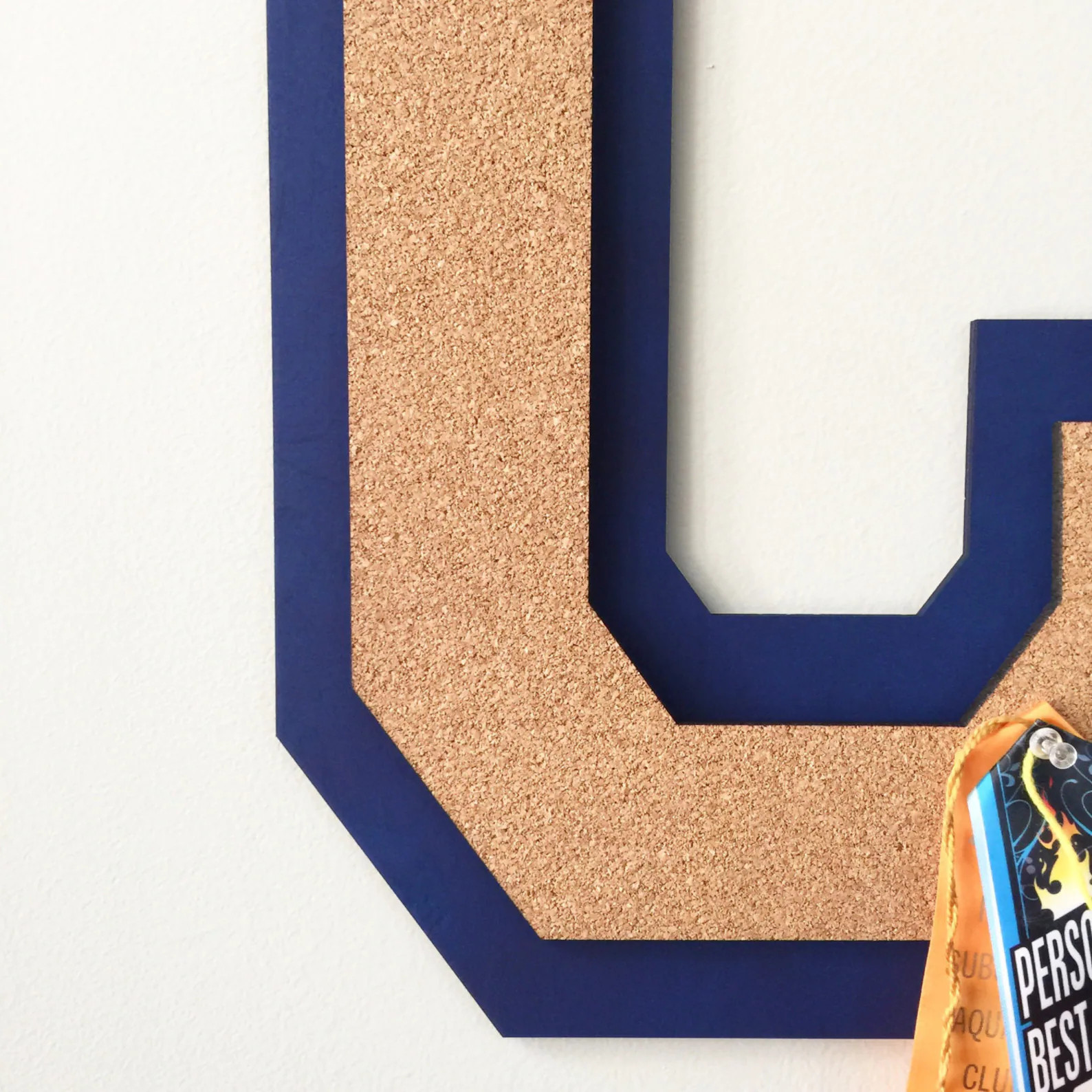 Varsity Letter Cork Board, Name Sign, Initial, Wood Letter, Kids Room Organization, Dorm Decor - ... | Etsy (US)