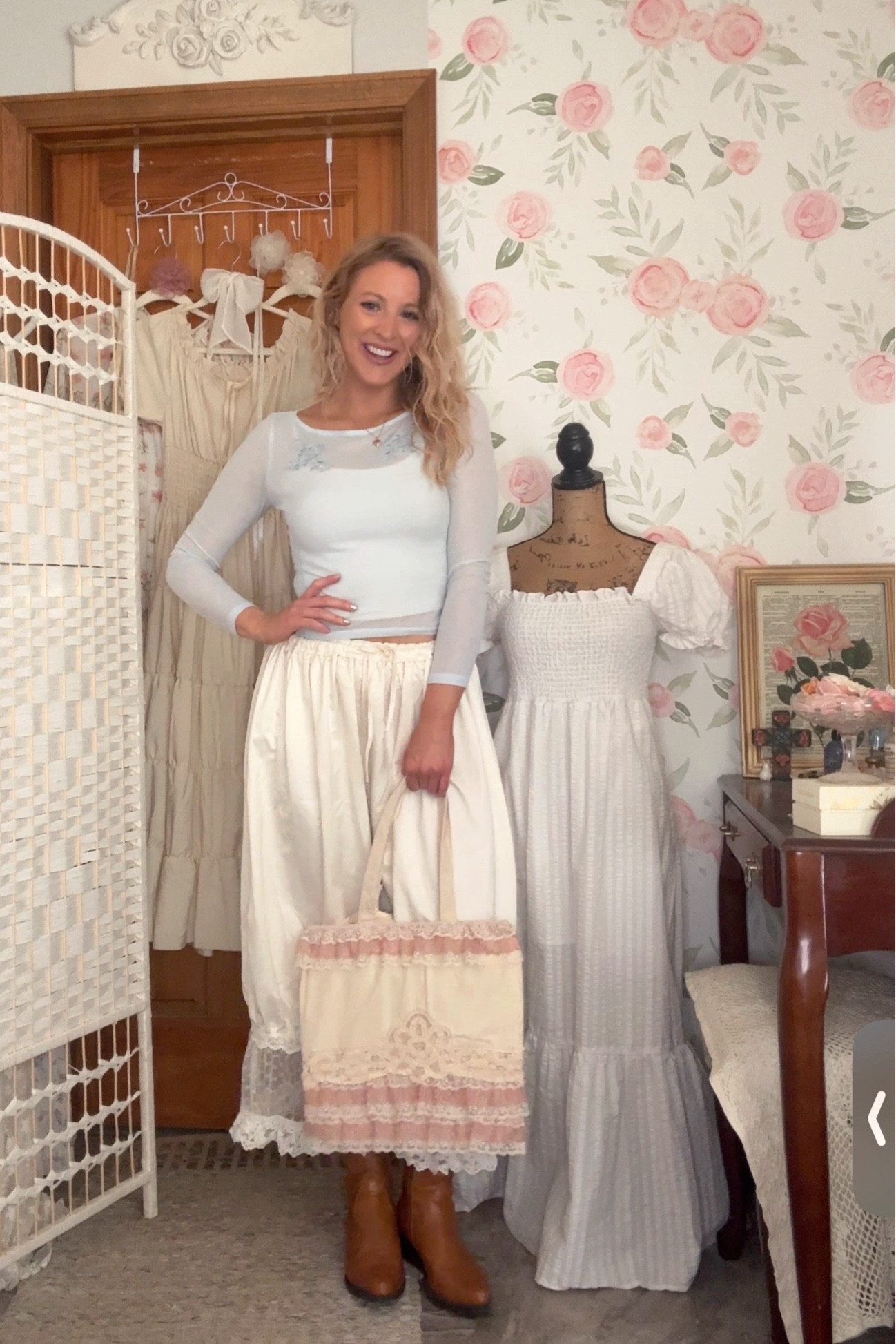 my lace bloomer pants 🤍

#LTKootd #LTKSeasonal #LTKValentine