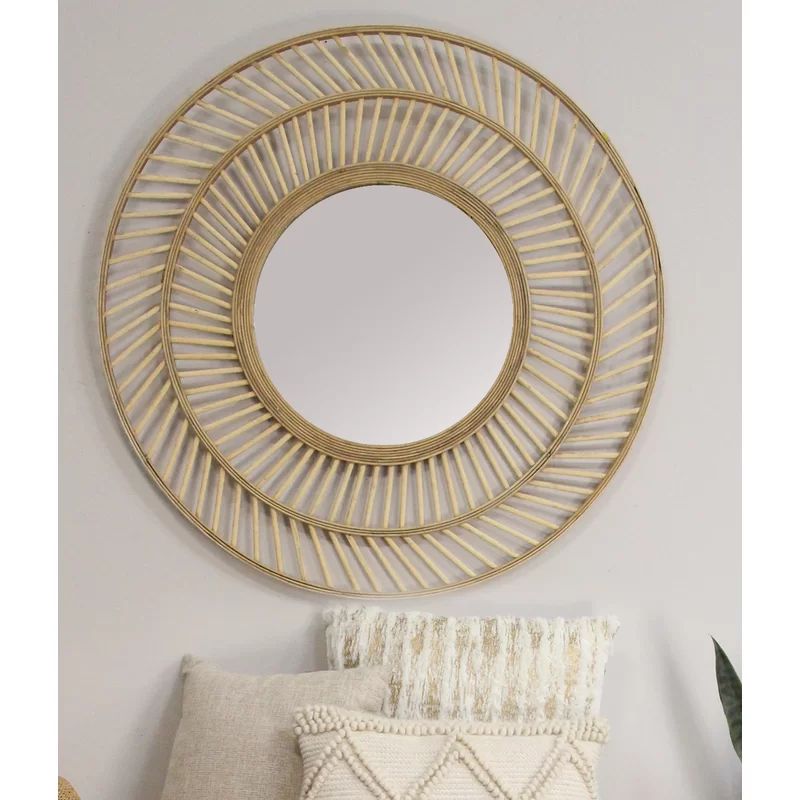 Trosper Rattan Eclectic Accent Mirror | Wayfair North America