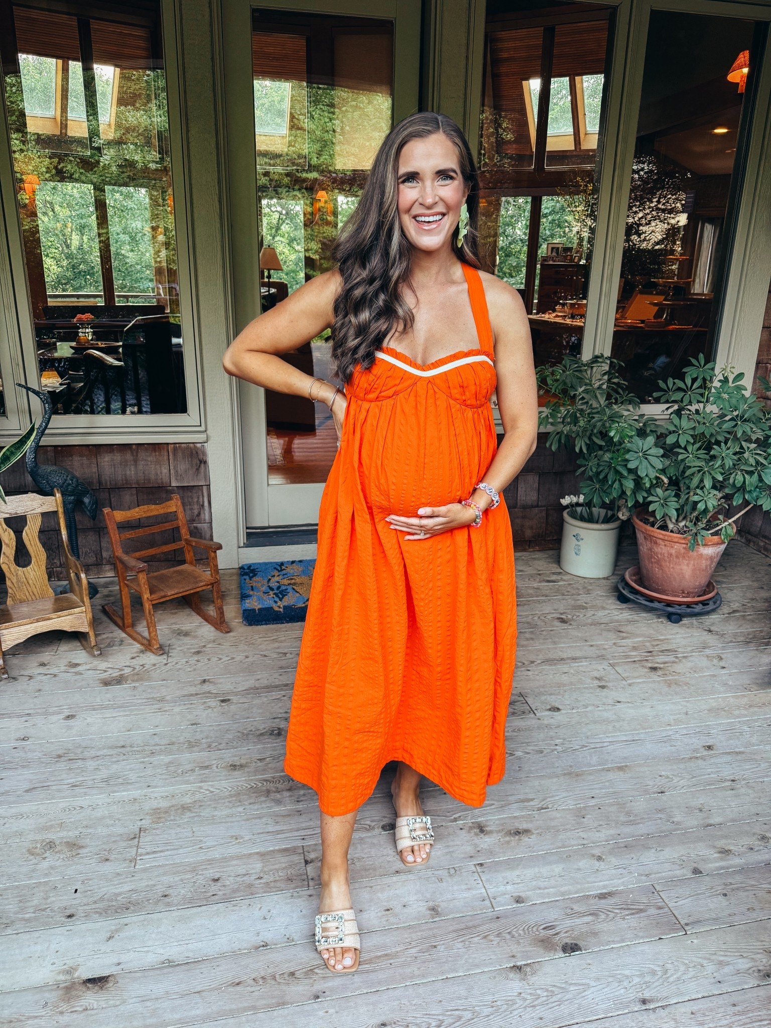 baby sprinkle dress! Non-maternity and comes in other colors. I am in a size small and 35 weeks pregnant here! 

#LTKBump #LTKSummerEdit #LTKWedding