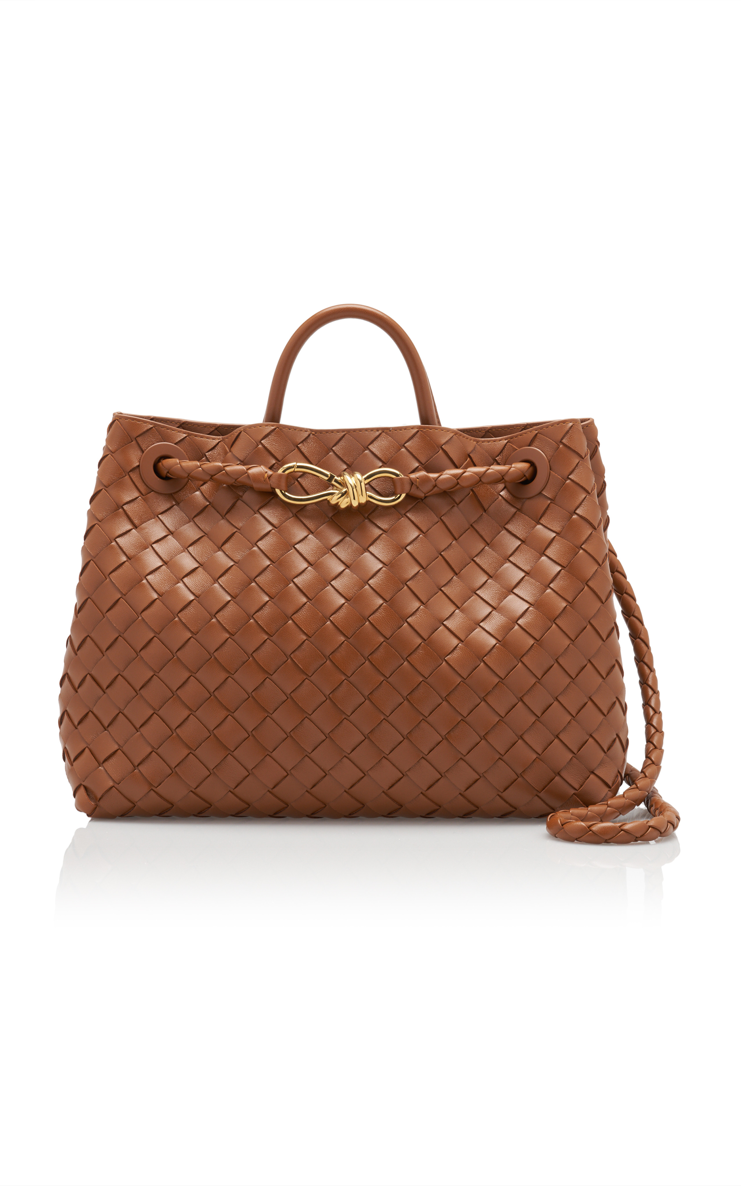 Medium Andiamo Intrecciato Leather Tote Bag | Moda Operandi (Global)