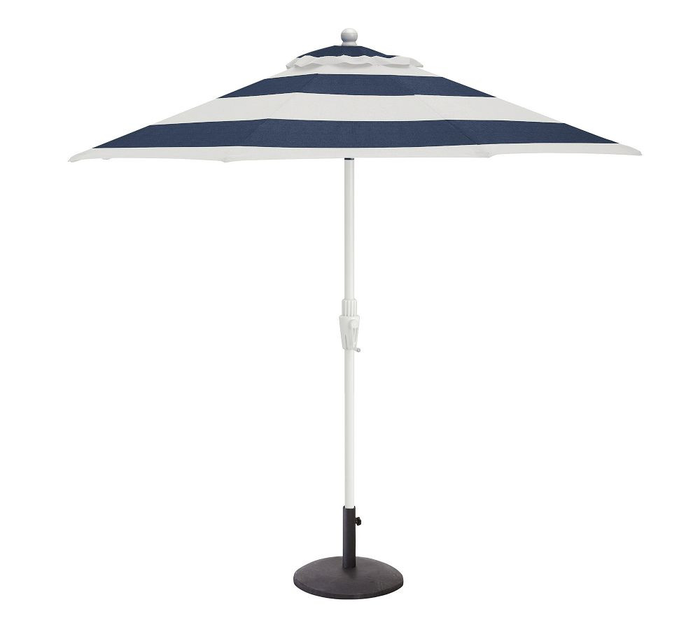 9' Round Outdoor Patio Umbrella – Rustproof Aluminum Tilt Frame | Pottery Barn (US)