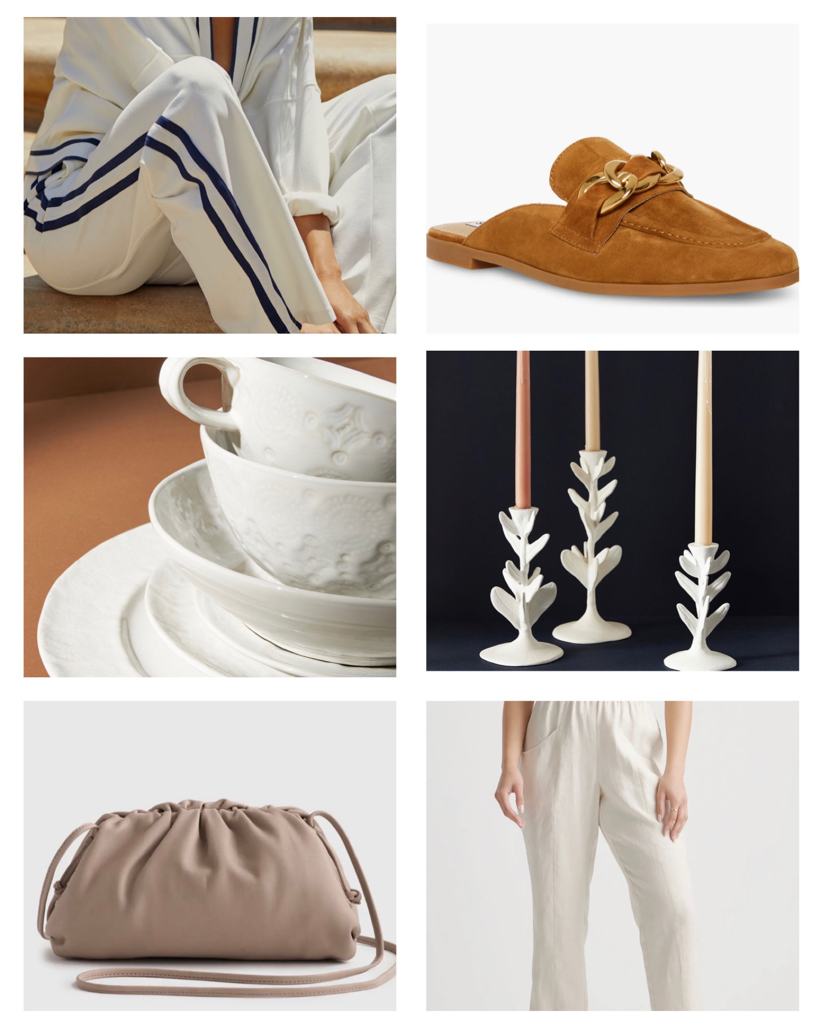 Here is what I’m shopping for this week. #theitbag #candlesticks #dishlove #sweatpants #loafers #linenpants 

#LTKhome #LTKFind #LTKstyletip