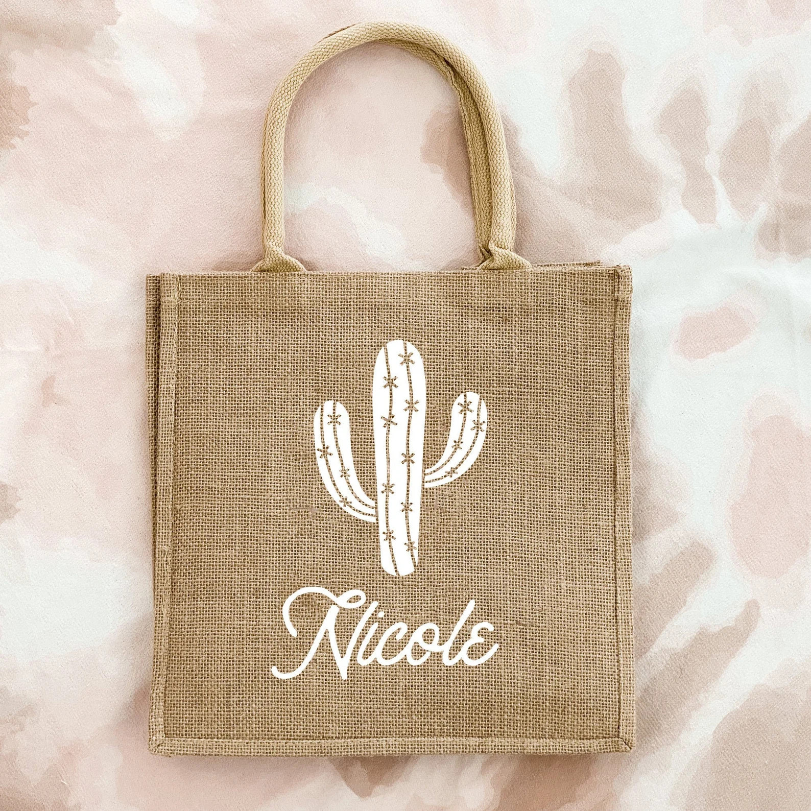 Cactus Bachelorette Desert Palm Springs Bachelorette Tote Bags for Bridesmaids Cactus Bag Persona... | Etsy (US)