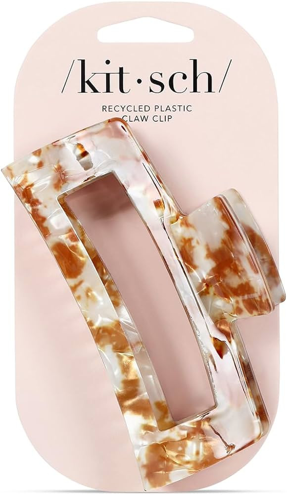 Kitsch Recycled Plastic Large Claw Clip - Big Open Shape Hair Clips for Women | Large Hair Claw C... | Amazon (US)