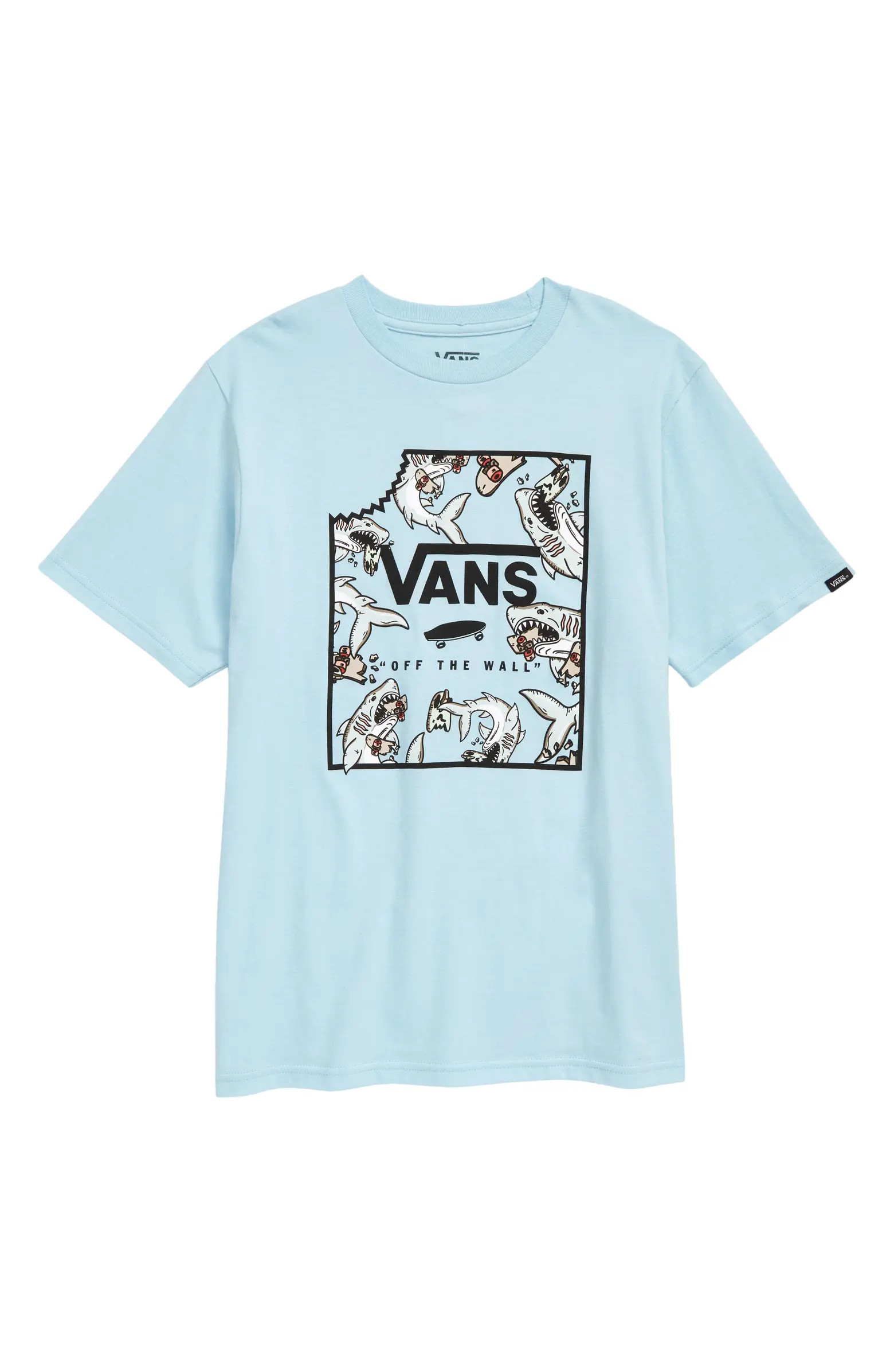 Kids' Shark Bite Cotton Box Logo Graphic Tee | Nordstrom