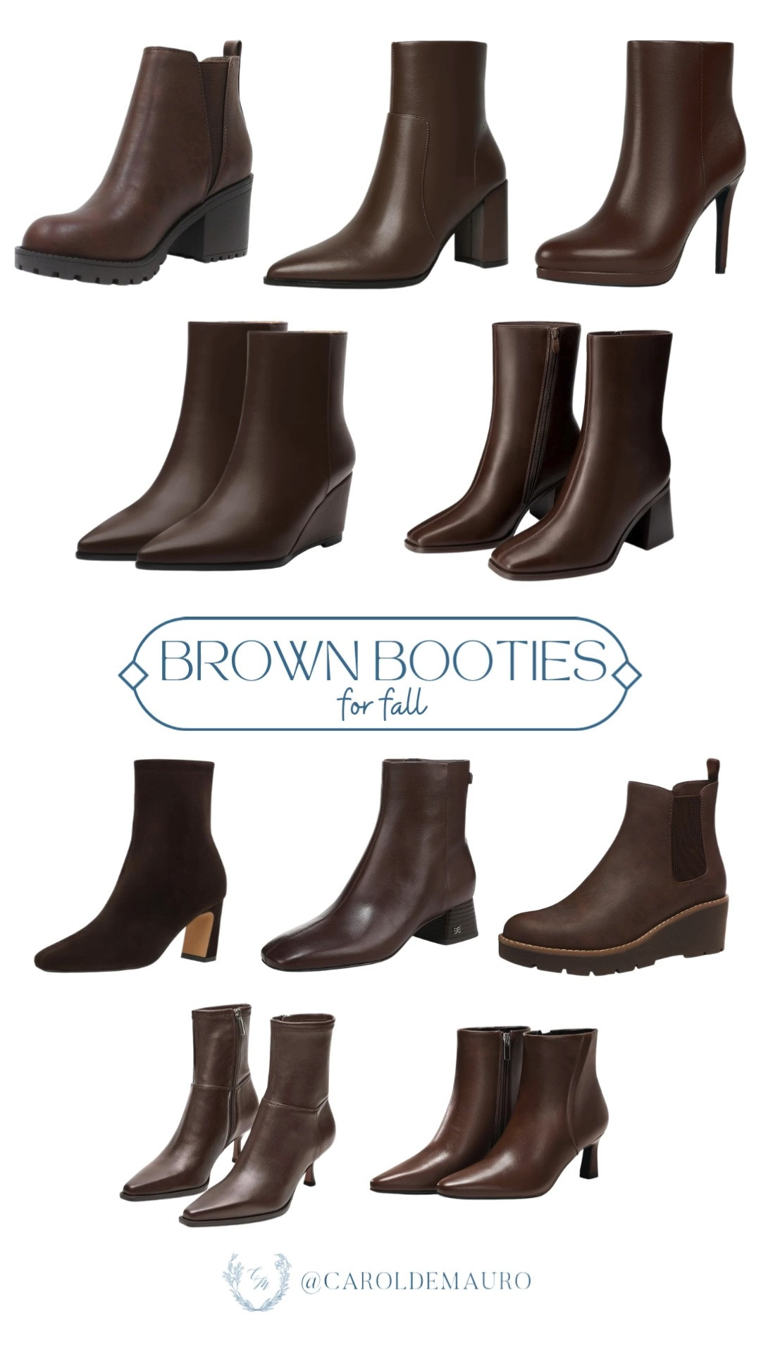 Every shade and style of brown bootie you could need this season, all in one place! Chunky, sleek, kitten heel, there's a pair for every outfit.

brown booties fall, ankle boots women, fall shoe guide, fall footwear, bootie roundup, women's boots fall, shoe style guide

#LTKootd #LTKSeasonal #LTKU