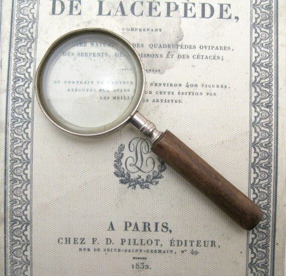 Antique Petite French Magnifying Glass 19th Century | Etsy | Etsy (US)