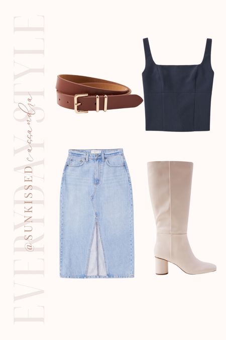 Fall transition Capsule Wardrobe outfit #1
Abercrombie & Fitch 

#LTKstyletip #LTKshoecrush #LTKSeasonal